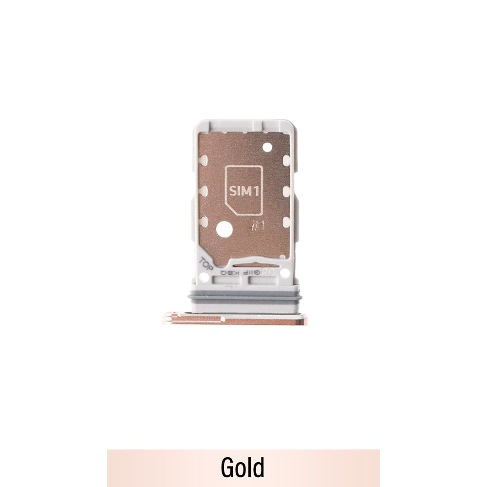 Dual SIM Card Tray for Samsung Galaxy S21 Plus G996-Gold Dual SIM Card Tray for Samsung Galaxy S21 Plus G996-Gold
